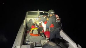 The Coast Guard catches 15 people off the coast of San Diego who are thought to be illegal aliens