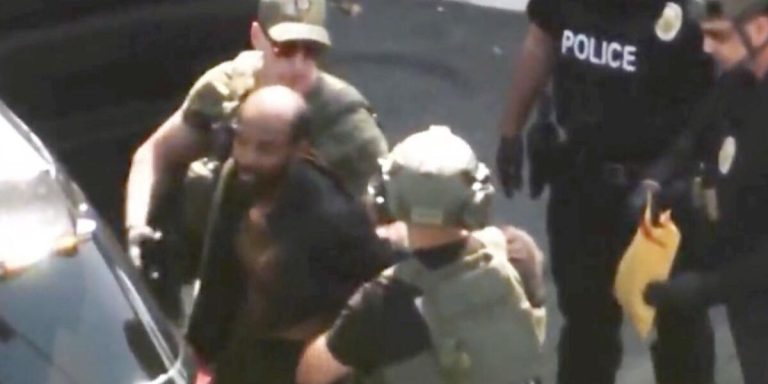Authorities said a police officer was ‘ambushed’ during a shooting at a mall in Santa Monica