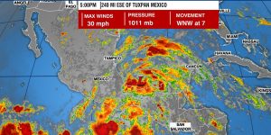NHC issues a warning as two tropical depressions form in the Gulf