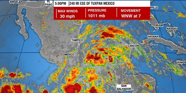 NHC issues a warning as two tropical depressions form in the Gulf