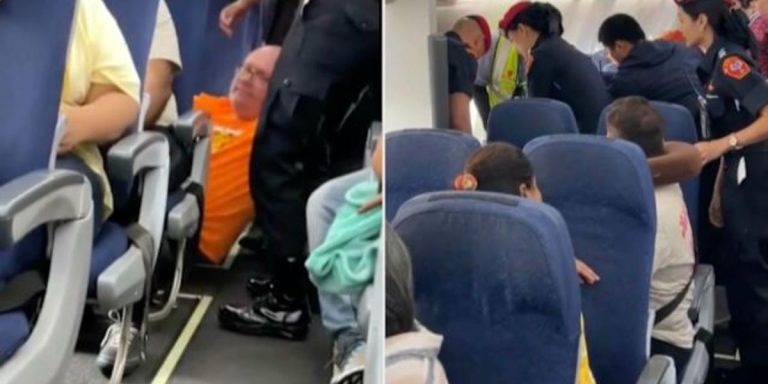 Passenger Forcibly Dragged Off Plane with Arms and Belt Following Alleged Tantrum Over Seat Change
