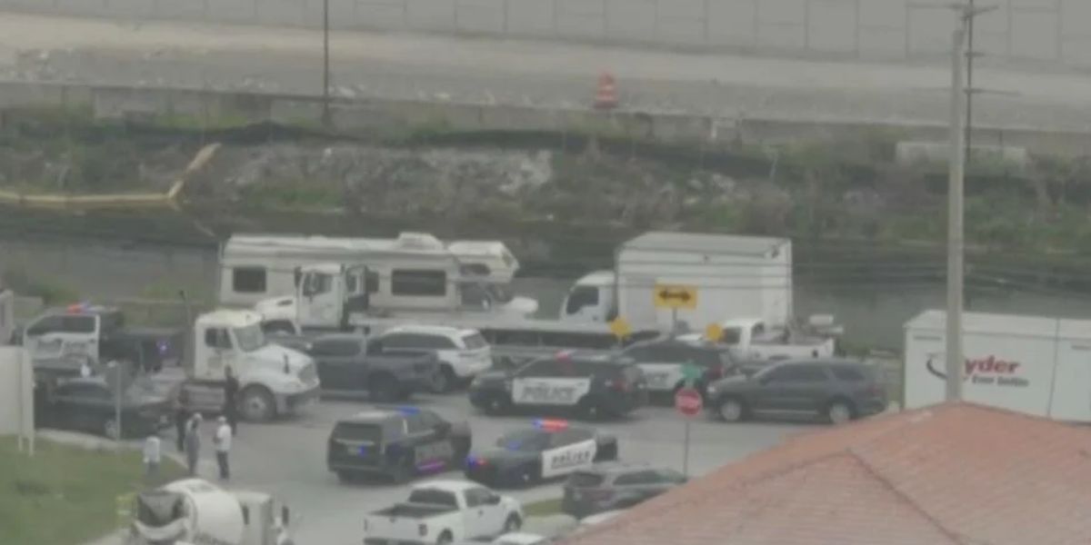 The FBI and FDLE are investigating a robbery and a police shooting that injured two people after a pursuit ended in Medley, according to authorities