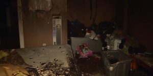 Two people have been relocated, and a cat has been rescued after a residence in Northwest Miami-Dade catches fire